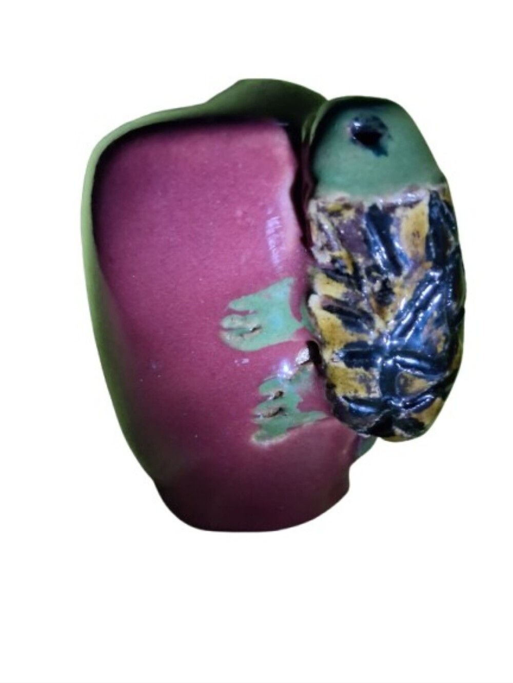 VtG 1899-1920 Artist "Van Brigglel" One Of A Kind Glazed Ceramic Art, Marked